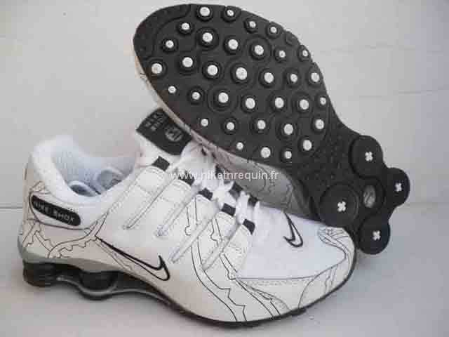 Nouvelle Arrial Hommes Nike Shox Nz 3013 Blanc Noir
